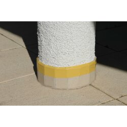UV-PVC-Band gerillt wei&szlig; 19mmx33m Sorte K422