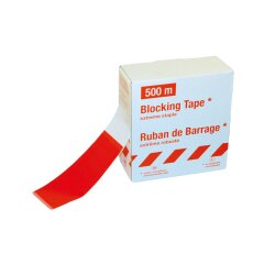 Folien-Absperrband rot-weiß 80mmx500m Sorte K945
