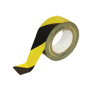 Gewebe-Warnband schwarz-gelb 50mmx25m Sorte K392