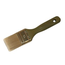 Maler-Flachpinsel gr&uuml;ner Stiel helle Borste 20mm