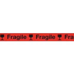 PVC-Packband rot 50mmx66m "Fragile" K715