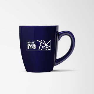 HALBIG-Tasse "Das ist Klebeband" dunkelblau