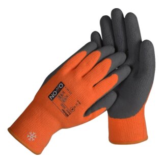 Basic-Winterhandschuh orange/grau
