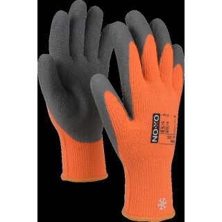 Basic-Winterhandschuh orange/grau Gr. 8