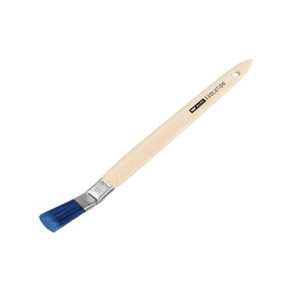 Elite-Plattpinsel gebogen blau Borste rostfrei 20mm