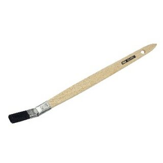 Elite-Plattpinsel gebogen blaue Borste rostfrei 25mm