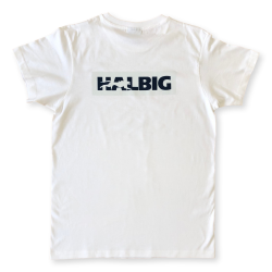 T-Shirt weiß mit Halbig-Aufdruck - Bitte...