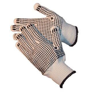 Noppen-Strickhandschuh schwarze Noppen Gr. 8